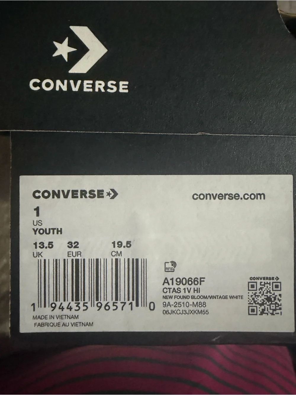 Converse Pink High-Top Kids Sneakers with Heart Accents